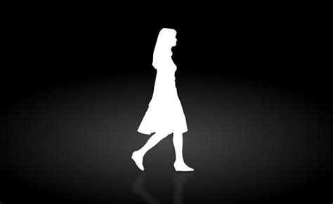 女人穿平底鞋走路flash动画_站长素材