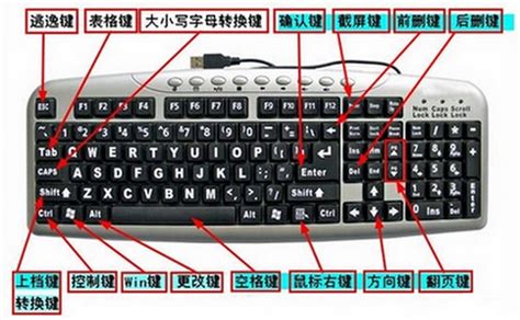电脑键盘功能基础知识（含示意图和使用图解说明）