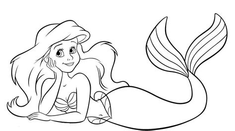 美人鱼和国王怎么画涂色 卡通美人鱼的画法步骤图 - 巧巧简笔画