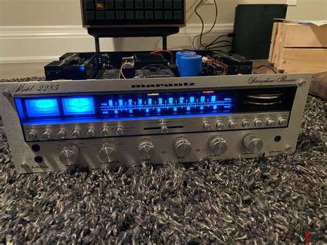 Superb and rare Marantz 2285, recapped/serviced with wc 22 cabinet ...