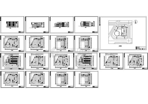 某6141平米展览展馆建筑CAD初步设计方案图一层平面图_土木在线