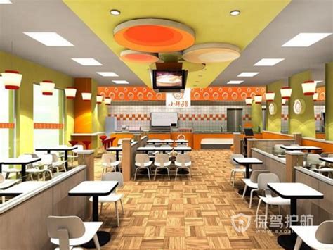 中式快餐店设计方案 中式快餐店案例设计效果图_保驾护航装修网