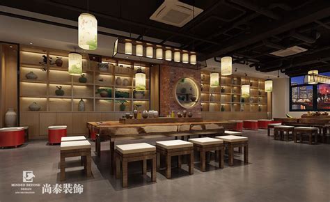 成都新中式陶艺店铺面装修设计|空间|室内设计|大简空间设计 - 原创作品 - 站酷 (ZCOOL)