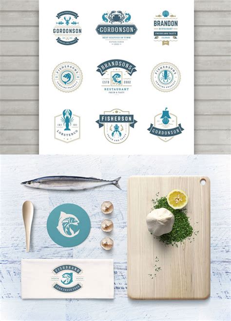 海鲜食品标志矢量图片(图片ID:1147681)_-logo设计-标志图标-矢量素材_ 素材宝 scbao.com