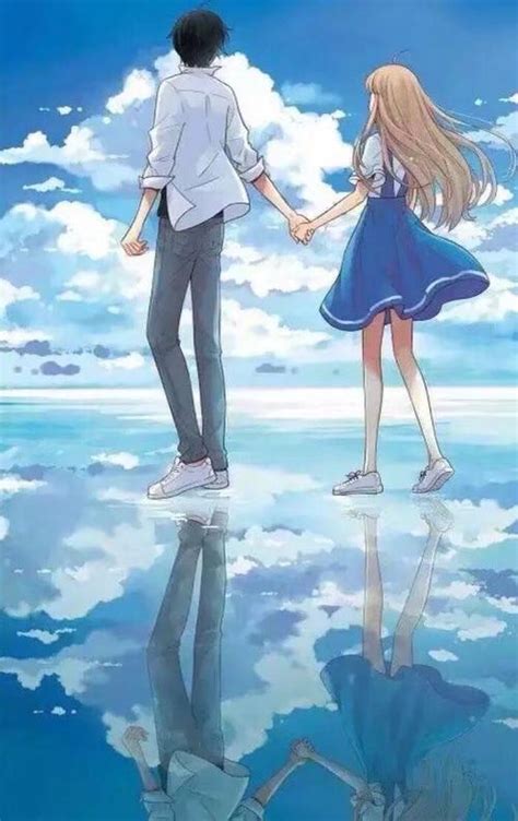 动漫男女插画图片