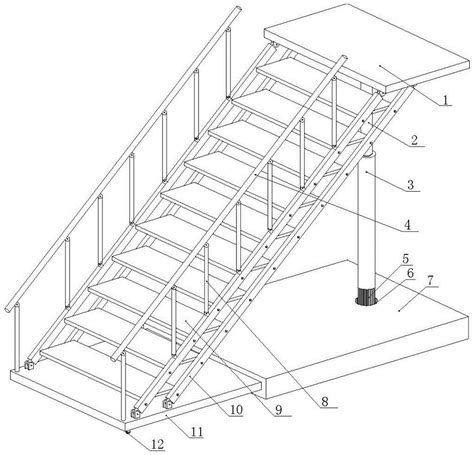 一种后支钢制定型楼梯模板的制作方法