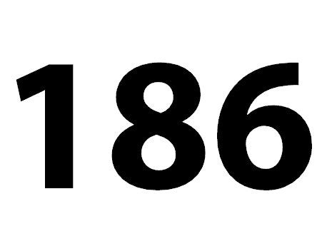 Zahl 186