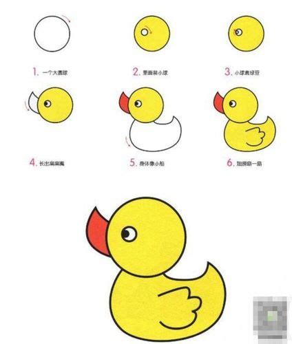 卡通小鸭子的画法步骤教程 鸭子简笔画图片 - 丫丫小报