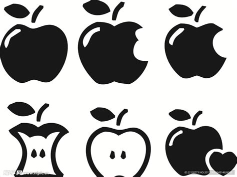 苹果的LOGO标志设计图__其他图标_标志图标_设计图库_昵图网nipic.com