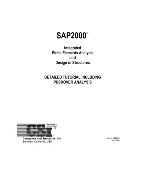 SAP2000 model of the proposed systems and parameters for one of cables ...
