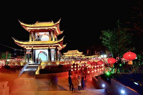 我的家乡甘肃省陇南市武都区公园夜景-中关村在线摄影论坛