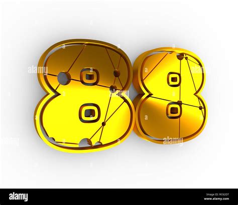 colorful cardboard number 88 Stock Photo - Alamy