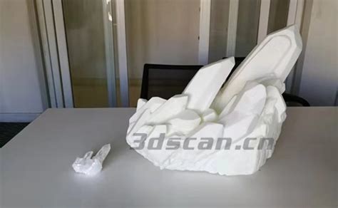 大型水晶艺术品3D扫描，并进行展台的定制设计-杭州3D扫描 - 3D打印公司