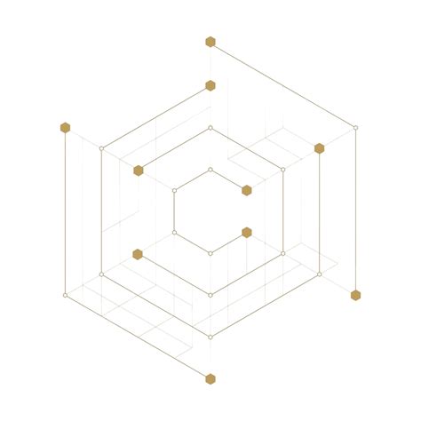 Abstract Geometric Hexagon Lines Minimalistic Design Geometric Vector ...