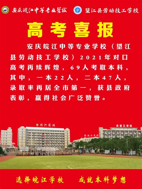 安庆皖江中等专业学校2021年招生简章