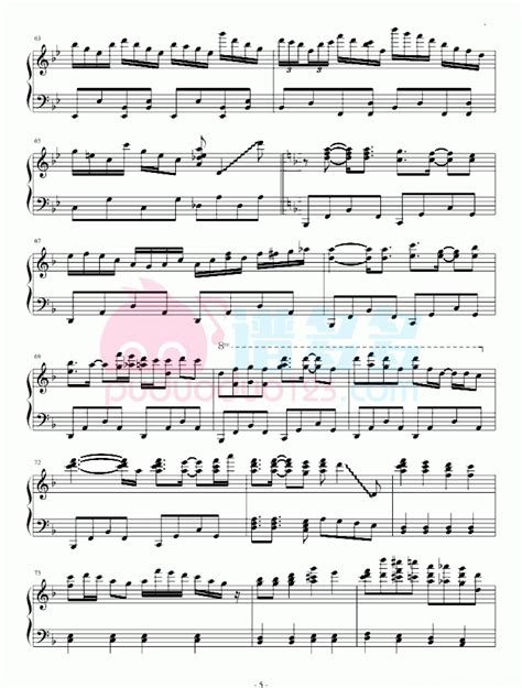 千本樱变奏曲-钢琴谱文件（五线谱、双手简谱、数字谱、Midi、PDF）免费下载