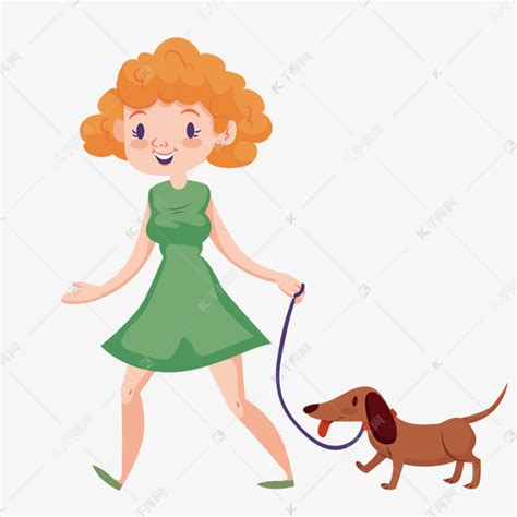 带着宠物狗出门的女人高清图片下载-正版图片502284691-摄图网