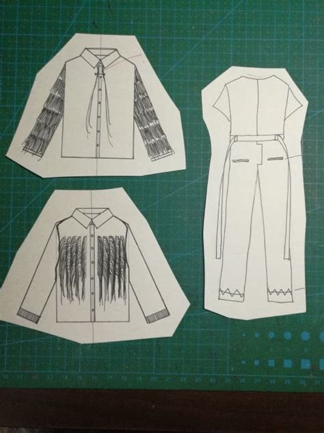 手绘服装平面款式图1:1对照（含绘制教程）-时装画/手绘技巧-服装设计教程-CFW服装设计