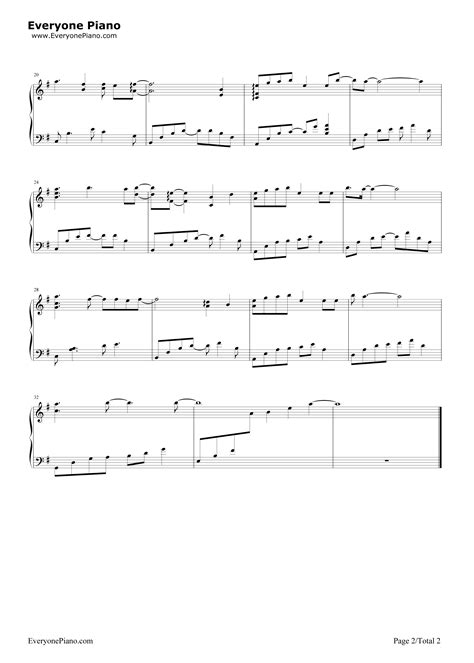长相守-《大明宫词》OST五线谱预览2-钢琴谱文件（五线谱、双手简谱、数字谱、Midi、PDF）免费下载