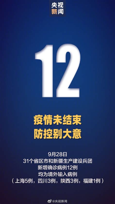 9月28日31省区市新增境外输入病例12例详情(涉及这4地)- 北京本地宝