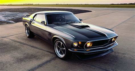 Fully Restored w Black Trim Large Size 1970 Ford Mustang Boss 302 Metal ...