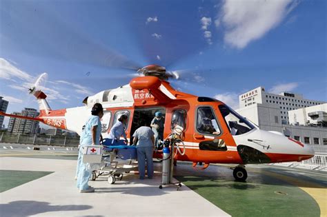 媒体新闻 - 中国日报网：空中生命线：直升机跨省飞行480公里救援心梗患者（2019年8月13日） - 中日友好医院