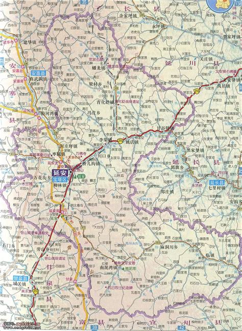 延安市宝塔区地图 - 中国地图全图 - 地理教师网