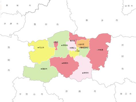 郑州市行政区划图代码表：郑州市辖6个区/1个县/5个县级市_房家网