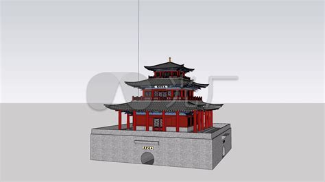 酒泉鼓楼三维建模su建模三维模型3d打印_3dsMax下载(编号:7694494)_3D模型_光厂(VJ师网) www.vjshi.com