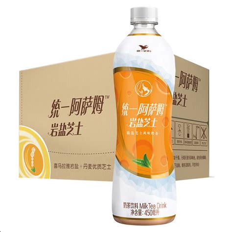 统一 阿萨姆 煎茶奶绿 450ml*15瓶 整箱 唐式古风煎茶（新老包装随机发货）-商品详情-菜管家