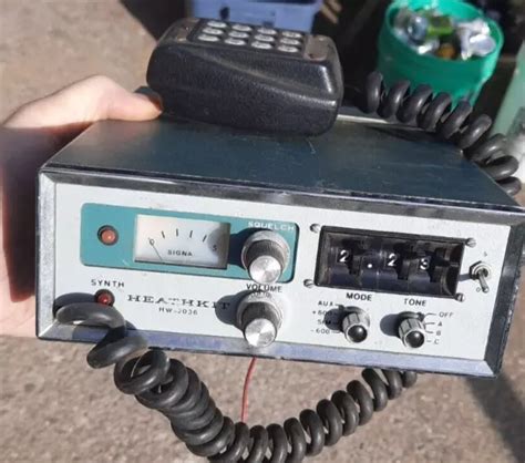 HEATHKIT HW-2036A VINTAGE 2M FM Transceiver Radio w/ Mic Untested $69. ...