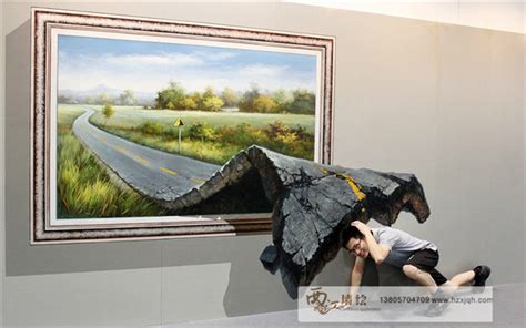 杭州3D画展3-3D彩绘-杭州之江度假区西江墙体绘画工作室(简称：西江墙绘)