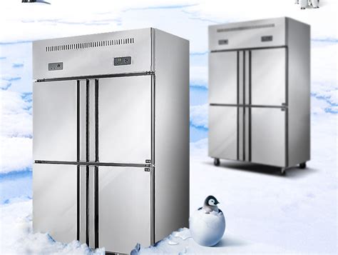 供应四门冰柜商用厨房不锈钢四门冰箱立式冰柜四开门保鲜双温冷柜-阿里巴巴