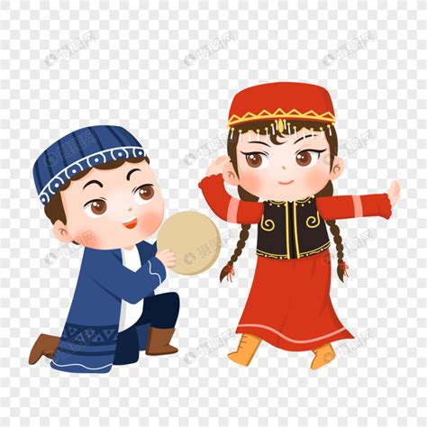 维吾尔族舞蹈元素素材下载-正版素材401320522-摄图网