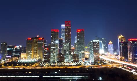 北京CBD城市夜景高清图片下载-正版图片501245050-摄图网