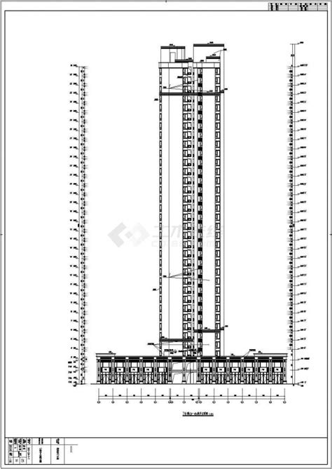 某高层住宅楼建筑设计施工图（含大样）_住宅小区_土木在线