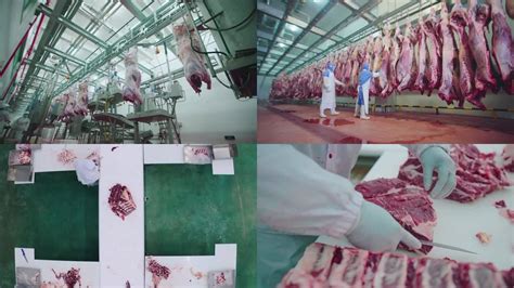 汉堡牛肉饼生产线，全程机械化生产，安全卫生吃的放心_腾讯视频
