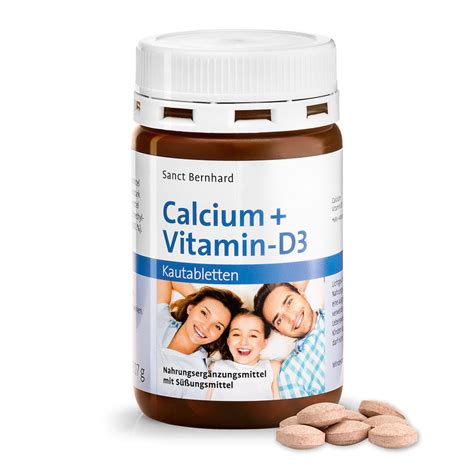Product ratings about Calcium+Vitamin D3 Chewable Tablets | Sanct Bernhard