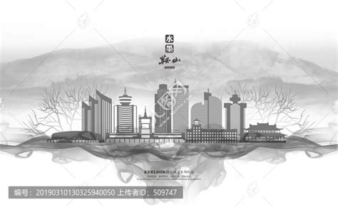 鞍山职教城直角形多层建筑高清图片下载_红动中国