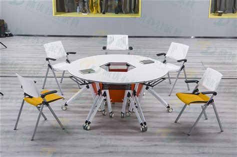 H05-0219现代圆形会议室会议桌椅3d模型下载-【集简空间】「每日更新」