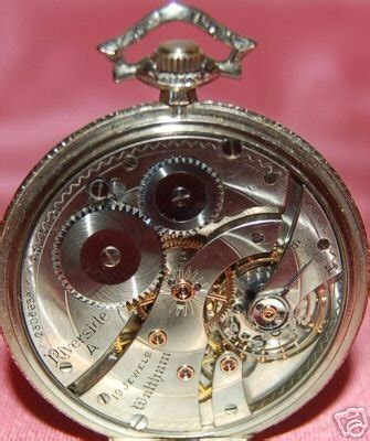 Antique Waltham 14K white gold Riverside pocket watch | #28467514