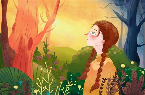 《绿山墙的安妮》（Anne of Green Gables）系列插图全|插画|儿童插画|AmyZou - 原创作品 - 站酷 (ZCOOL)