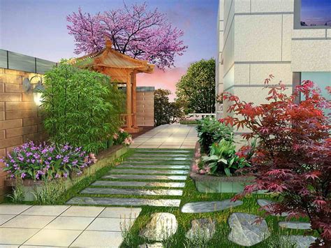 别墅花园设计庭院绿化效果图 – 设计本装修效果图