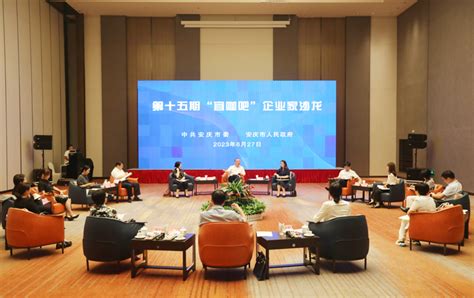 安庆举行第十五期“宜咖吧”企业家沙龙_中安在线