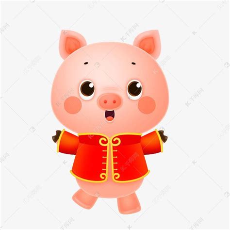 新春猪年猪宝宝卡通吉祥素材PNG图片素材下载_图片编号bqadprly-免抠素材网