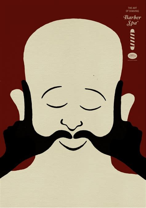 The Art of Shaving剃须艺术卡通创意平面广告