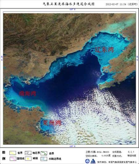 渤海湾沿岸15海里结冰 - 海洋财富网