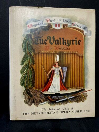 1939 THE VALKYRIE Metropolitan Opera Guild Vintage Wagner