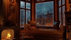 巴黎雨夜舒适的卧室(风景动态壁纸) - 动态壁纸下载 - 元气壁纸