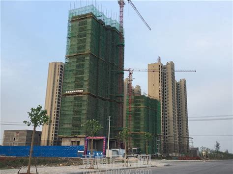 滨河国际4月最新工程进度 8#楼已建20层_黄梅房信网